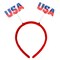 Fourth of July Headband - Red White Blue American Flag Headband - USA Headbands for 4th of July Party Decorations - Red White and Blue Decorations